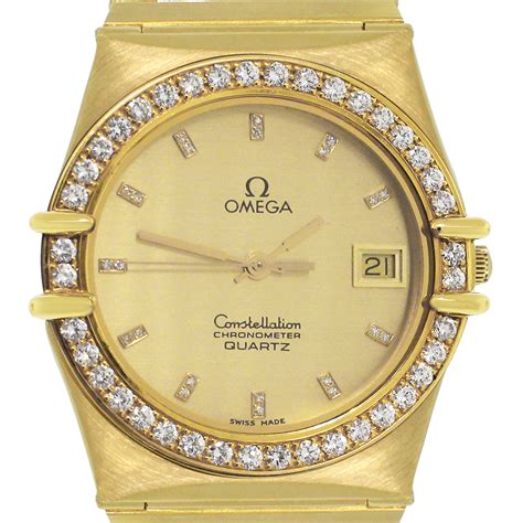 omega diamond watch men's